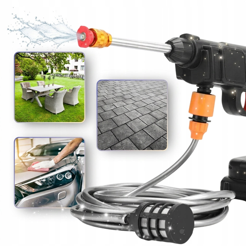 21V CORDLESS PRESSURE WASHER FOR GARDEN WINDOWS 2 NOZZLES SET 3L/min Manufacturer code 5905943044546