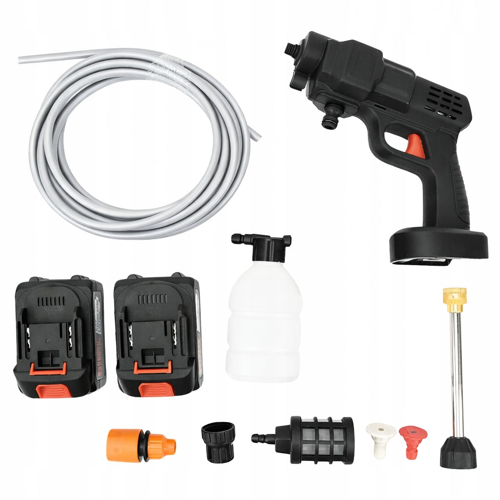 21V CORDLESS PRESSURE WASHER FOR GARDEN WINDOWS 2 NOZZLES SET 3L/min Packaging status original