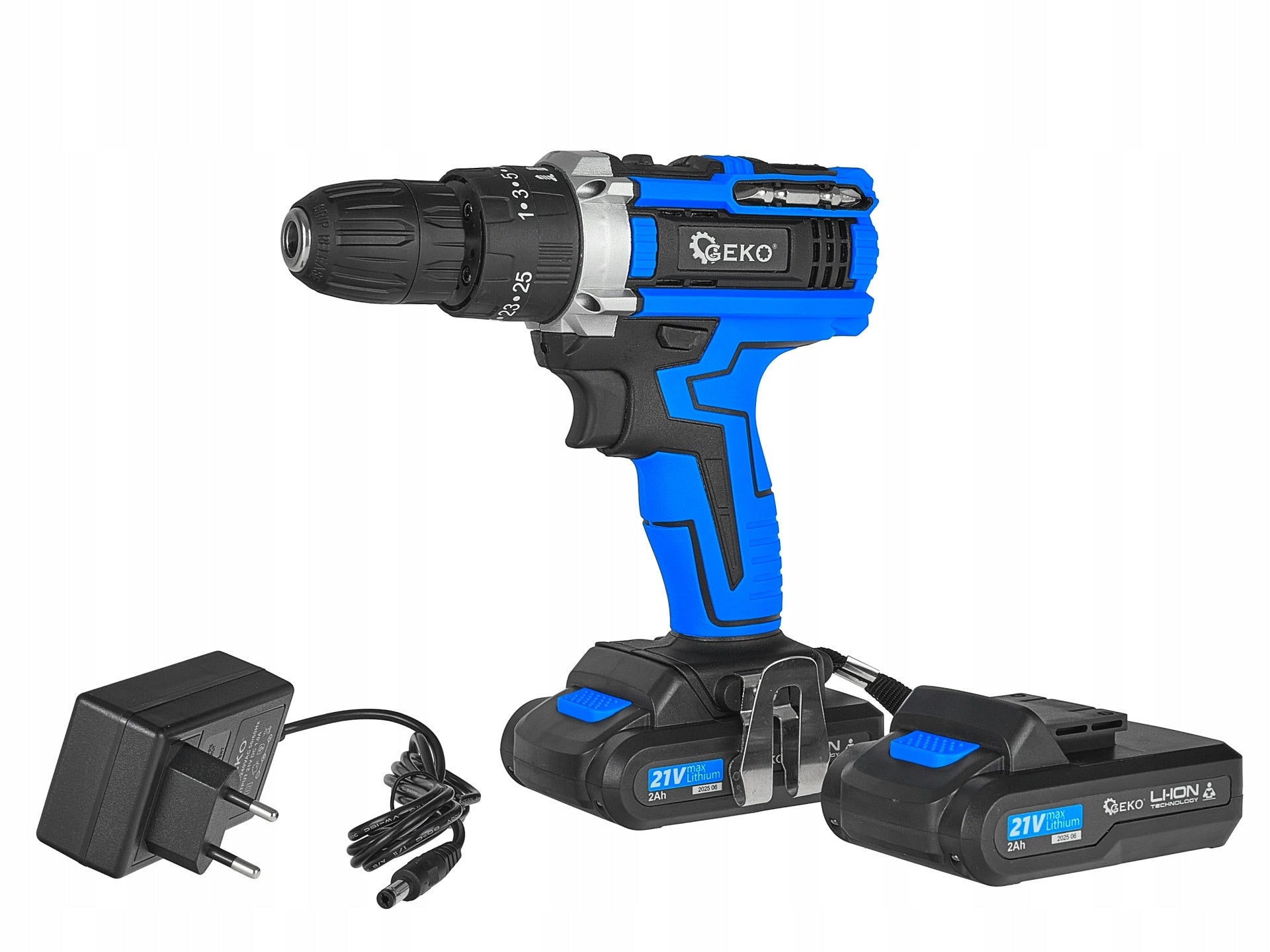 21V SCREWDRIVER-DRILL WITH IMPACT FUNCTION 2 BATTERIES AND CHARGER Manufacturer code G80656