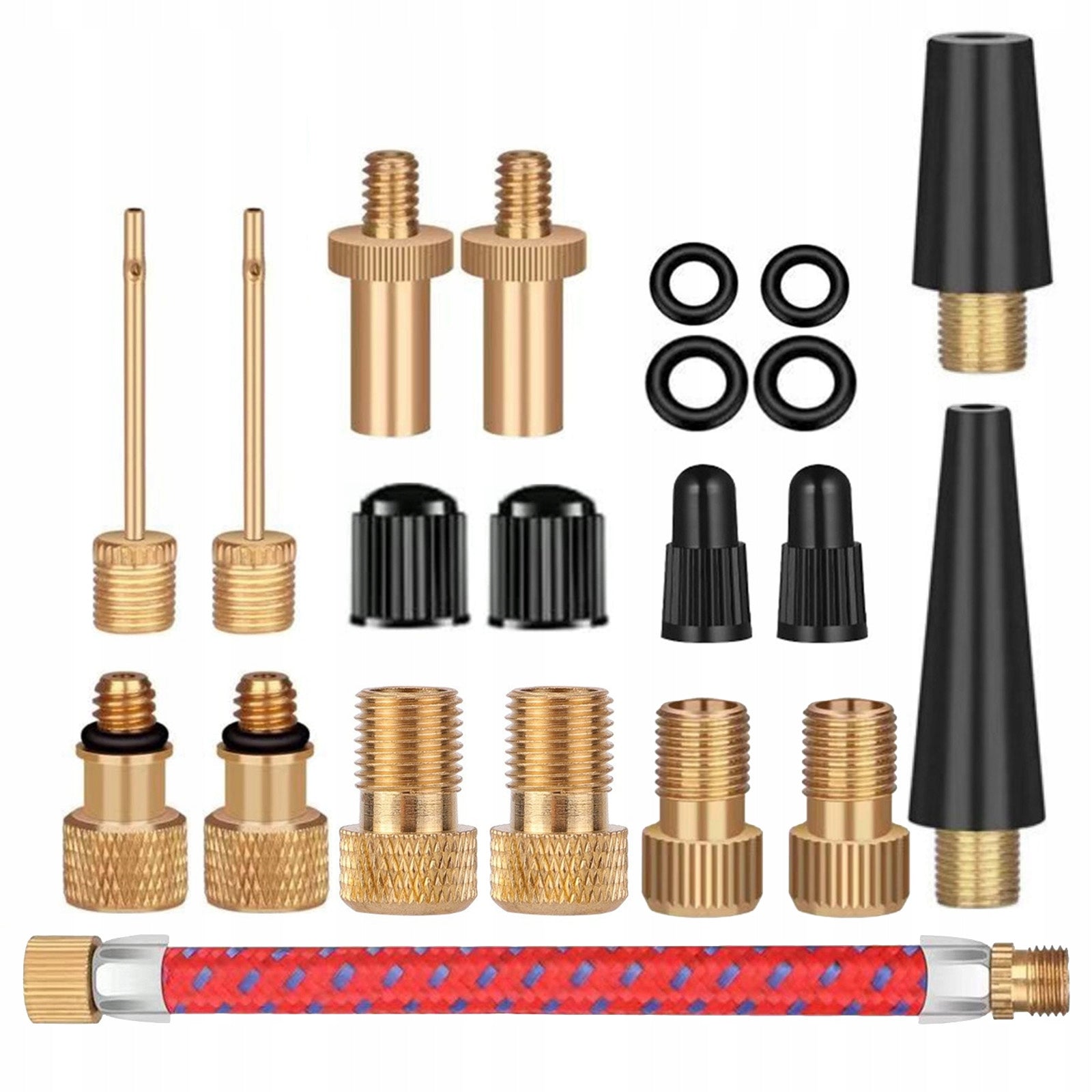 21pcs Bicycle Tire Valve Adapter Set for Pumping Brand no brand