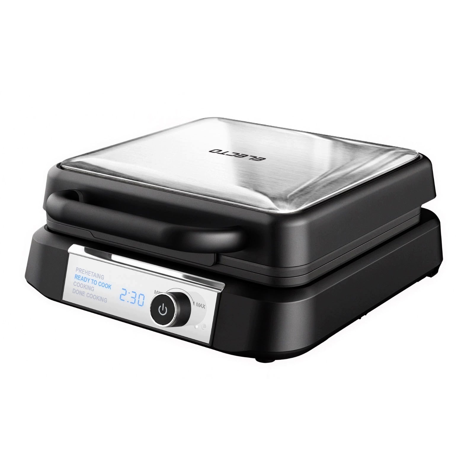 2200W 2 LARGE CRUNCHY WAFFLE MAKER WITH TOUCH PANEL
