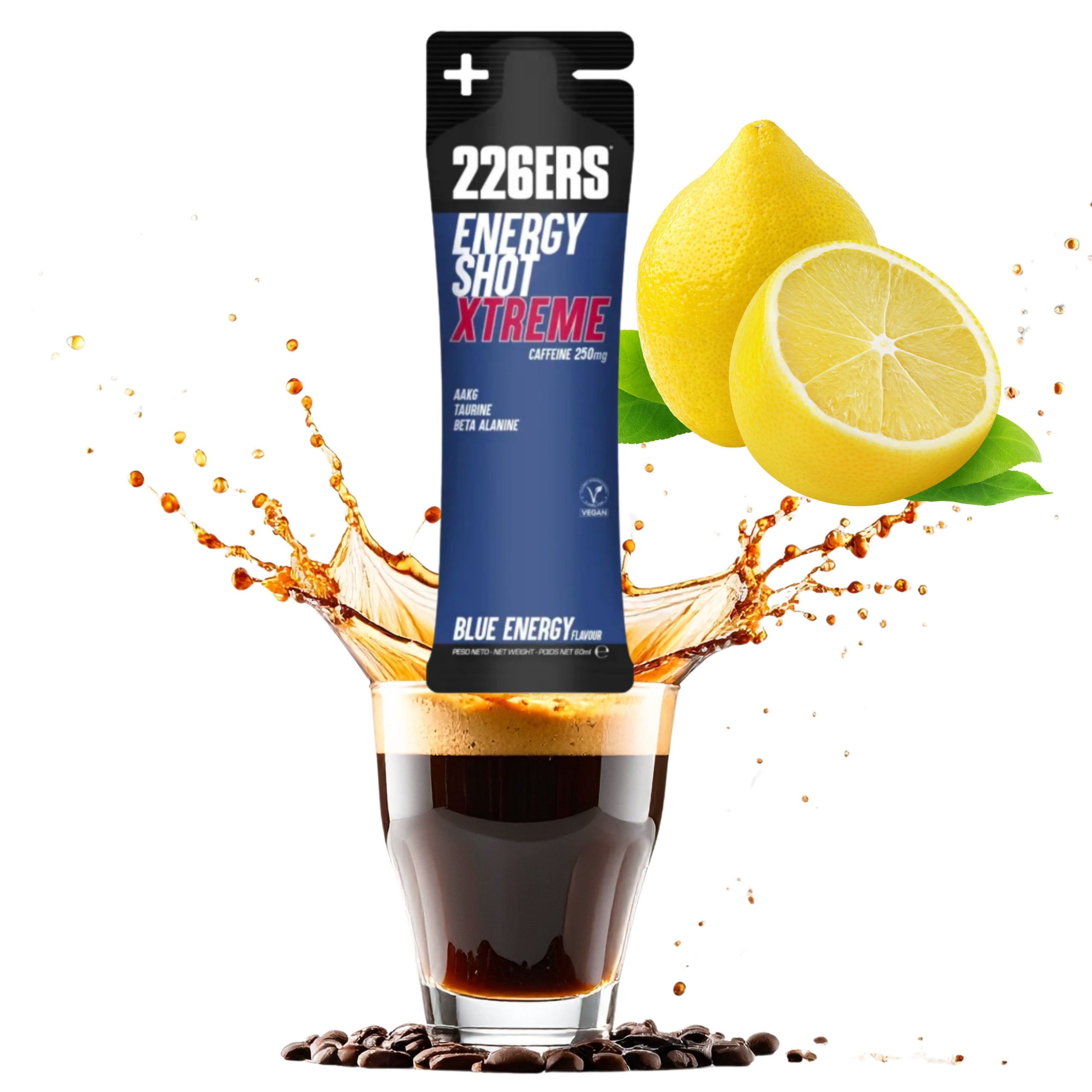 226ERS Energy Shot Stick 60ml Caffeine 250mg Blue Energy Pre-workout Expiration date at least 1 year from the date of purchase