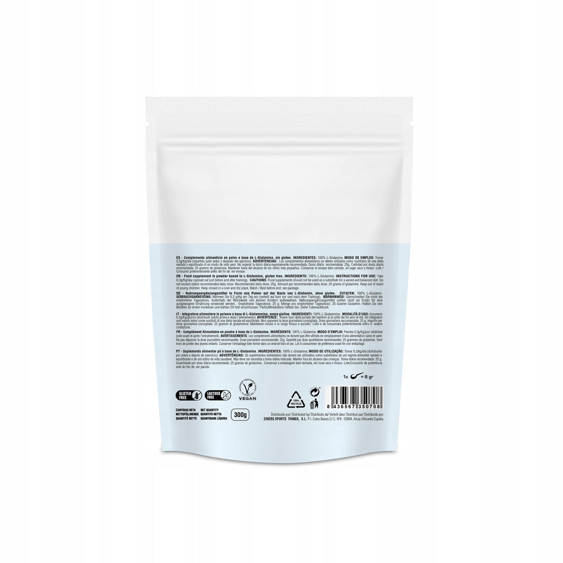 #226ers GLUTAMINE powder 300g. glutamine Expiration date at least six months from the date of purchase