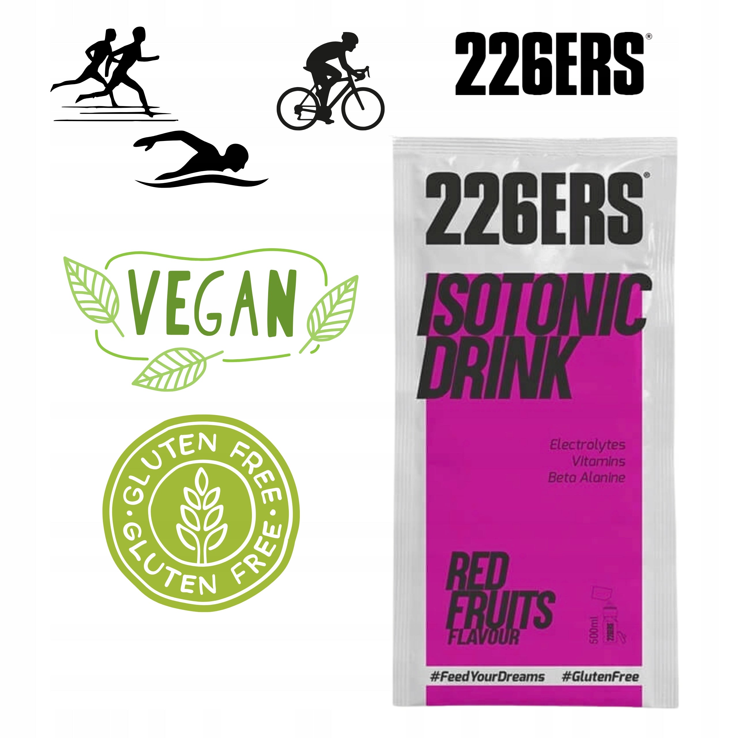 226ers Isotonic Drink Powder Hydration BCAA Fruit Red Manufacturer code Isotonic Drink 5103