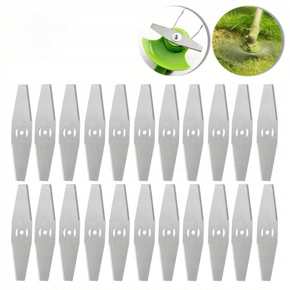 22pcs Metal Grass Trimmer Knives, Trimmer Accessories Brand Goaduoynt