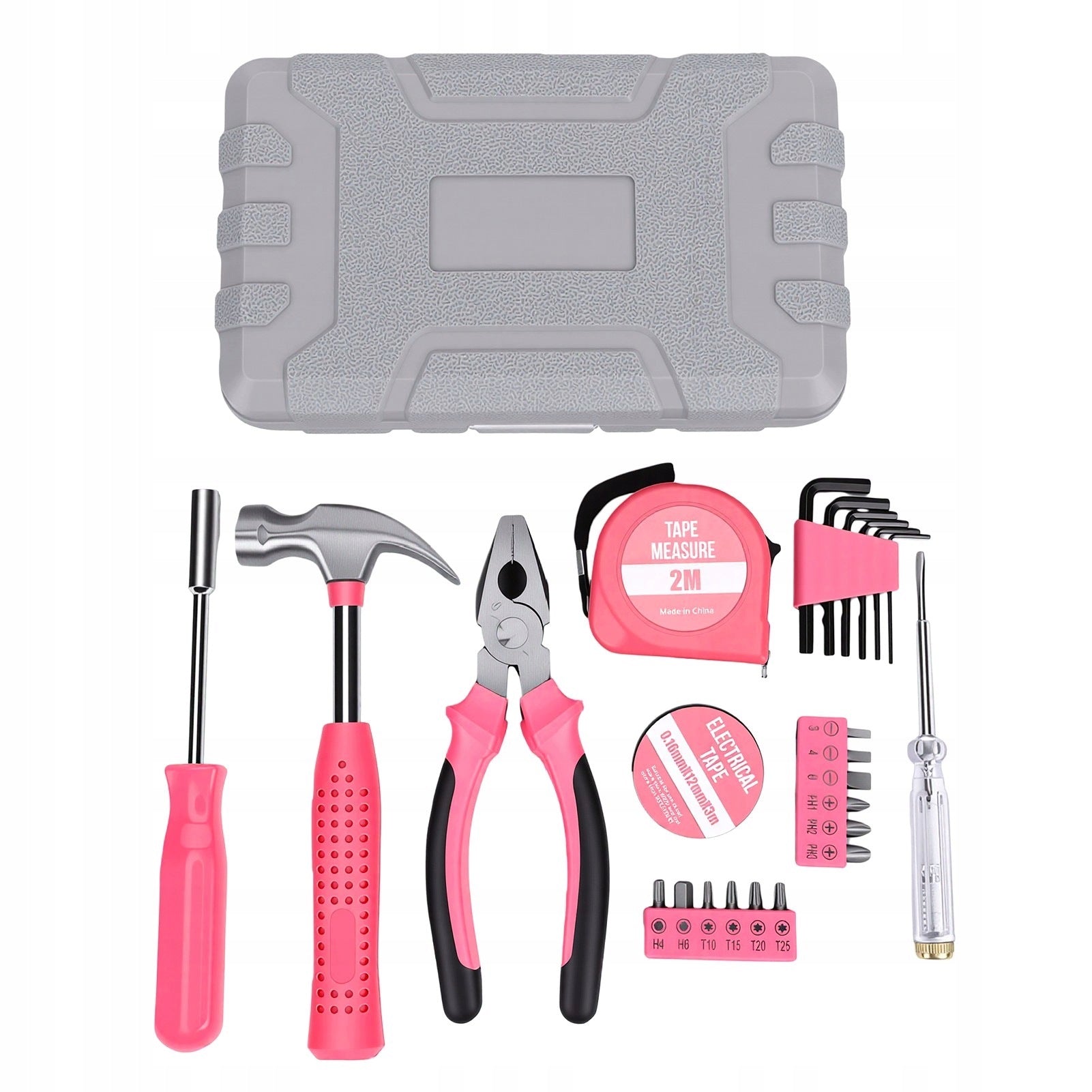 24 Pcs Home Tool Set Steel Strip Measure Allen Wrench Tape Brand no brand