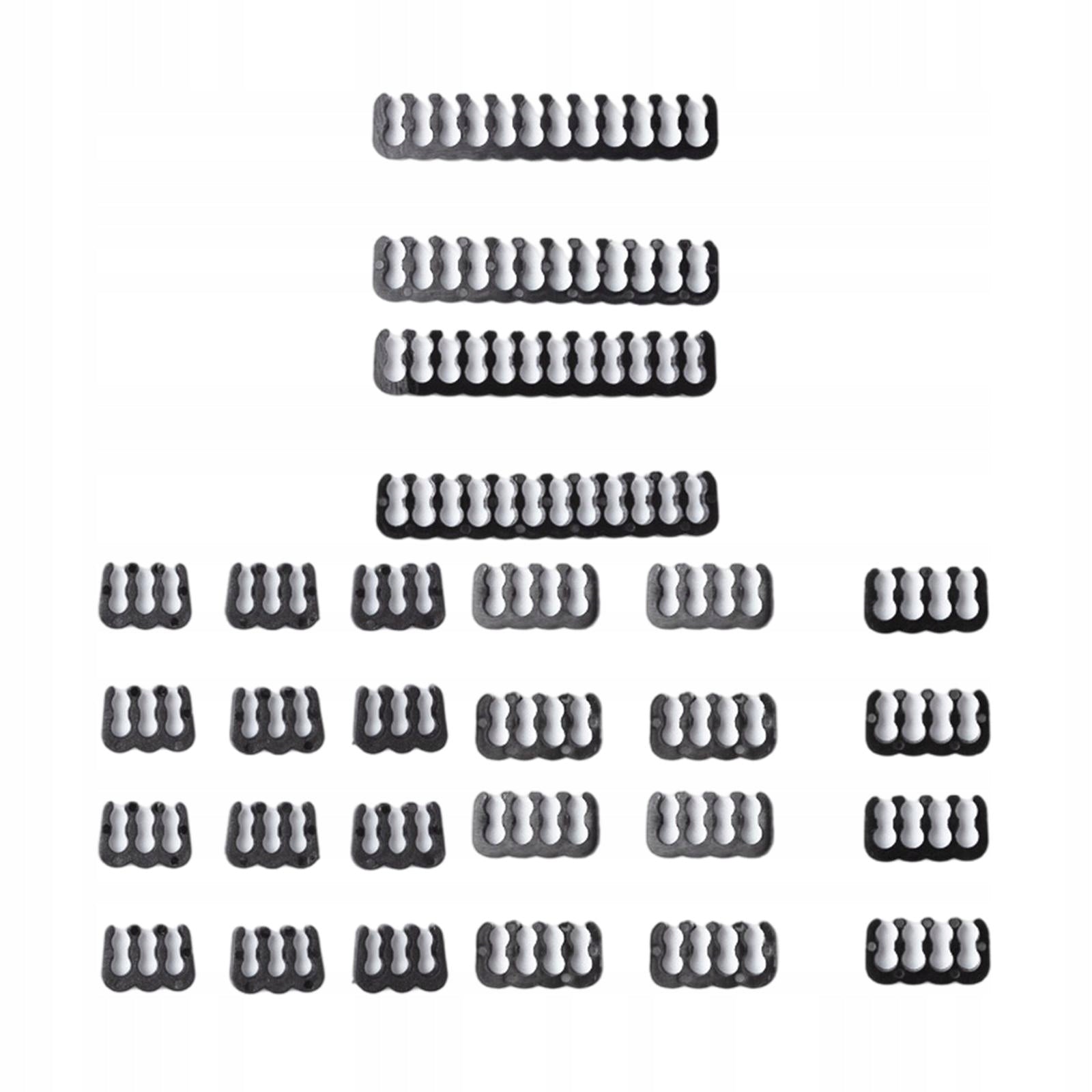 24 Pieces Cable Comb 24 Pin 8 Pin 6 Pin Computer Cable Ties Fit for Black Brand no brand