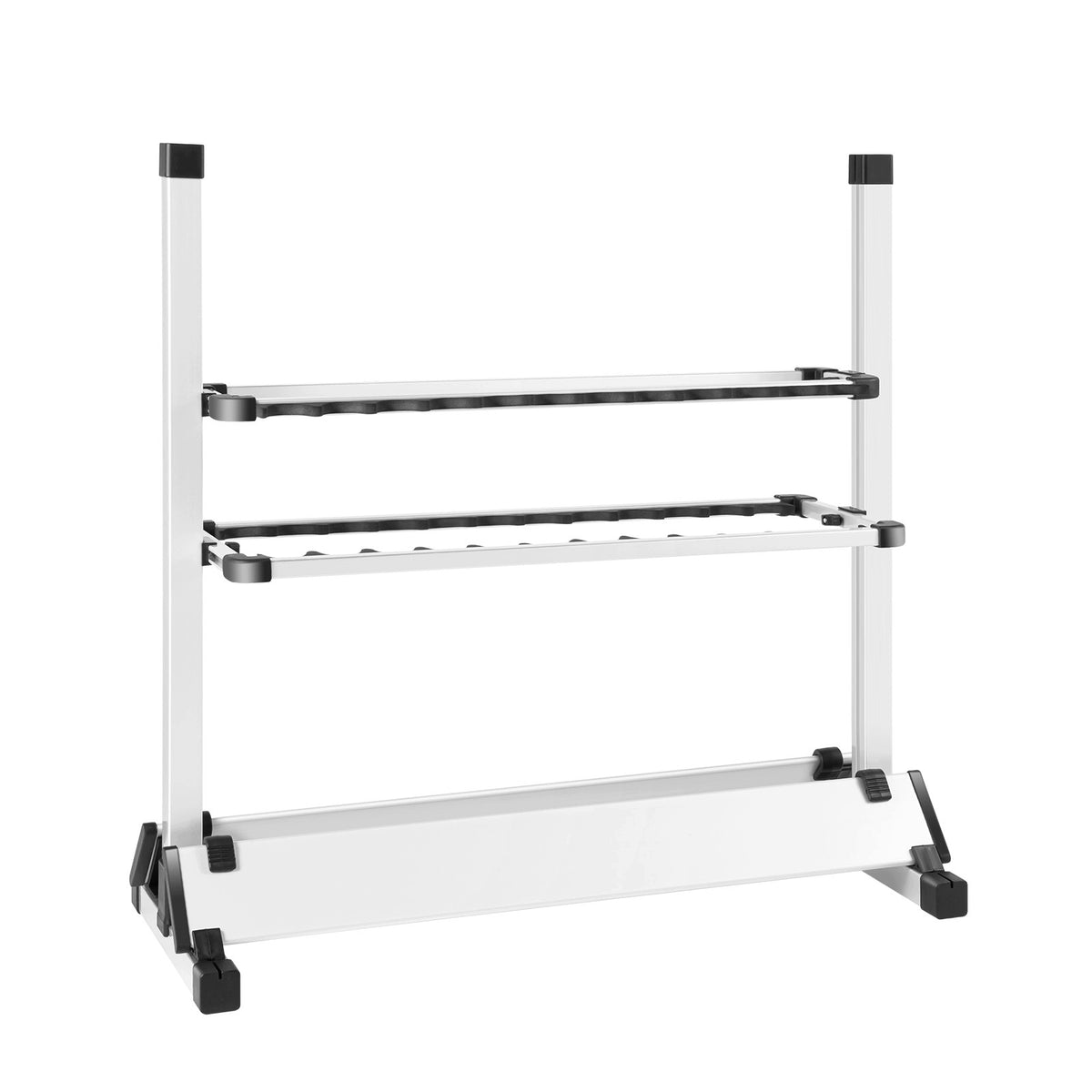 24 RODS FISHING ROD HOLDER ALUMINUM ALLOY FREESTANDING RACK FOR TACKLE