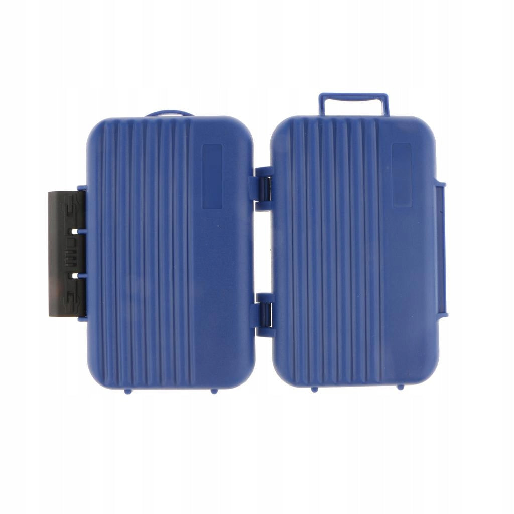 24 Slots Carrying Case Holder Organizer Box Keeper for Camera Blue Packaging status original