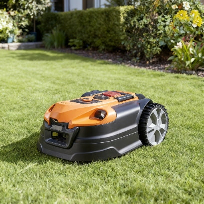 24V autonomous mowing robot with charging station, without limit wire Series 4 Ah Li-Ion