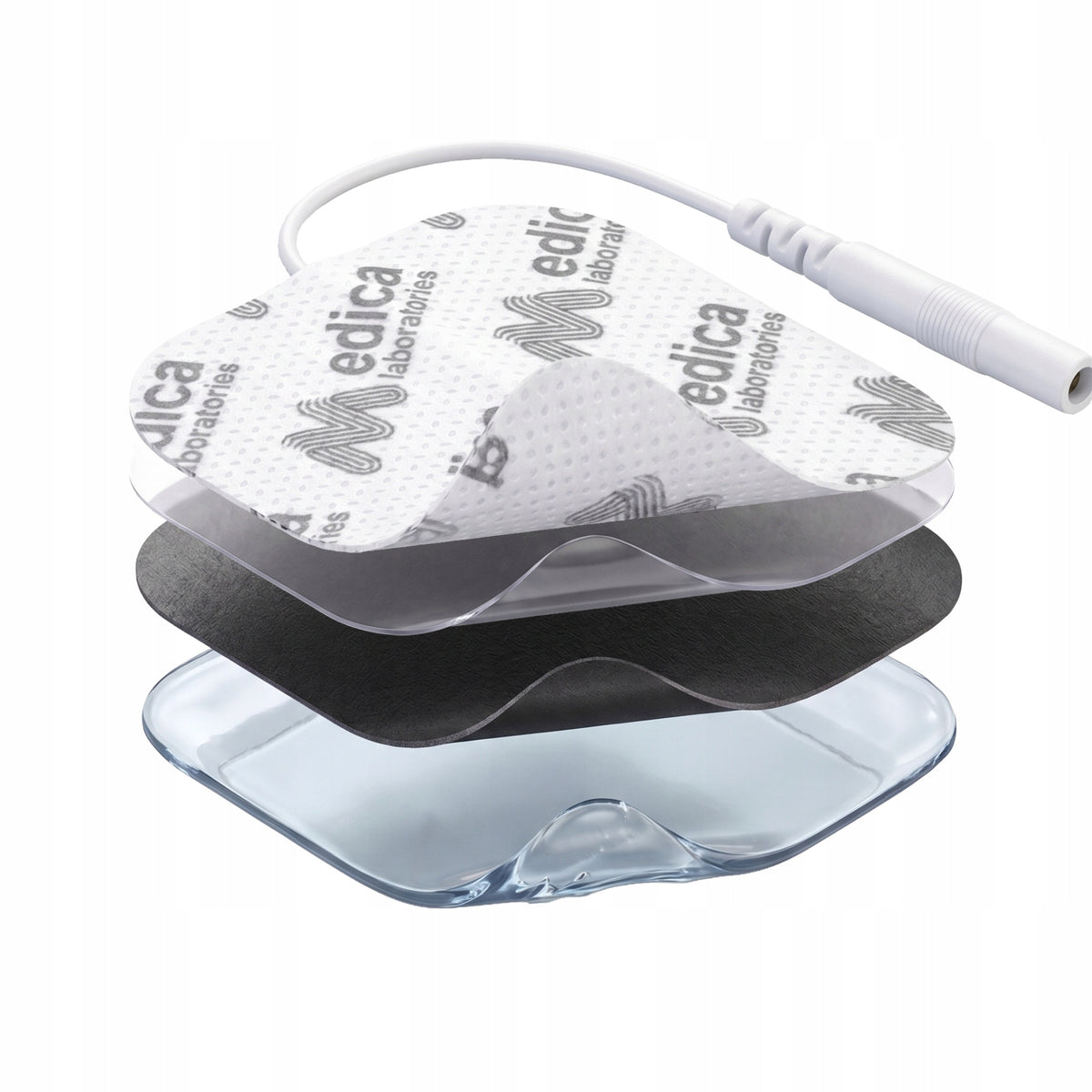 24x GEL ELECTRODES FOR ELECTROSTIMULATION 5x5 PADS TENS EMS (PIN) Manufacturer code ML-P-02