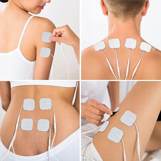 24x gel electrodes 5x5cm pin 2 mm TENS EMS SANIT Brand no brand