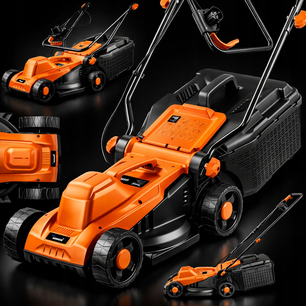 2500W ELECTRIC LAWN MOWER LARGE POWER BASKET 30L 32CM AGILE ONDRAGON Packaging status original