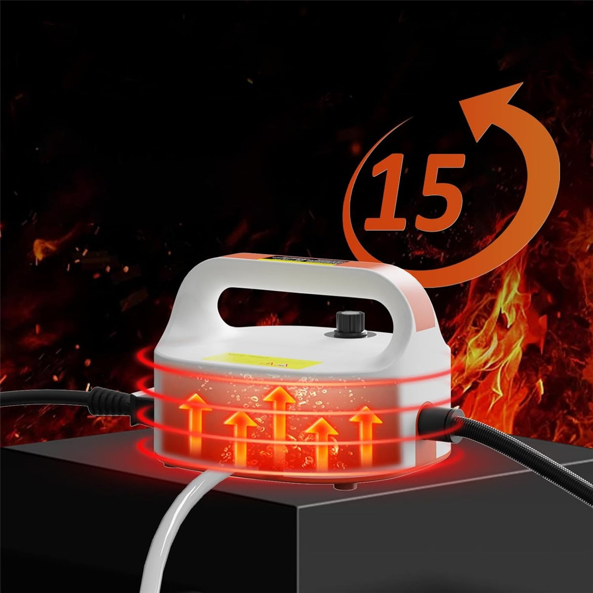 2500W High Pressure Steam Cleaner 6 Levels For Carpet And Upholstery Product weight 1.7 kg