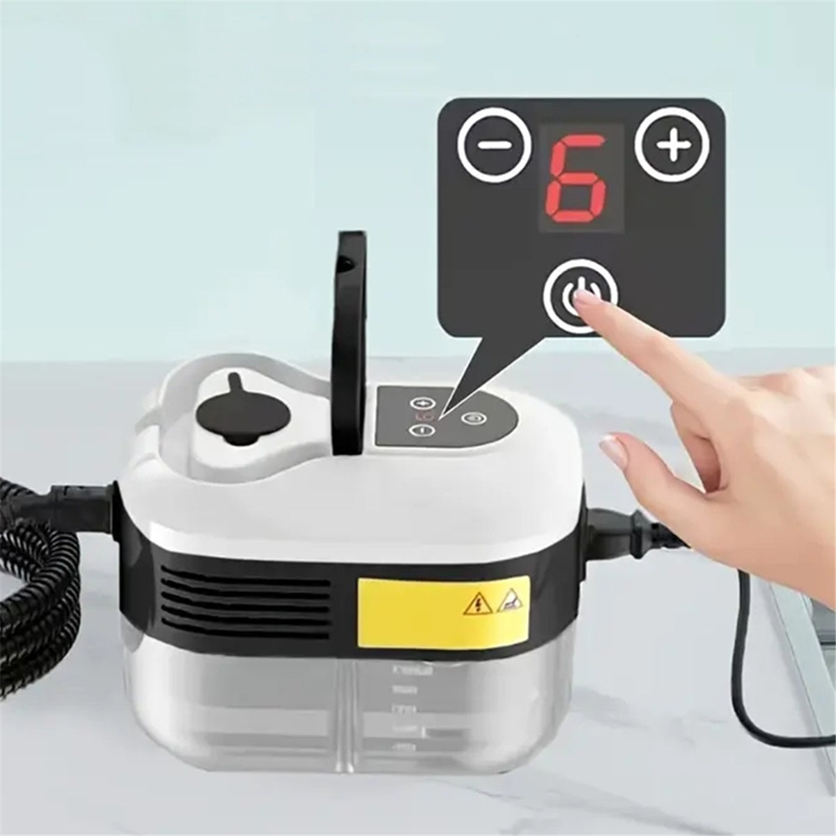 2500W STEAMER WITH LARGE TANK 1200ML FOR FLOOR CLEANING Product weight 1.8 kg