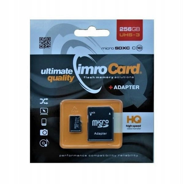 256GB Imro+ adp 10C UHS-3 microSDXC memory card
