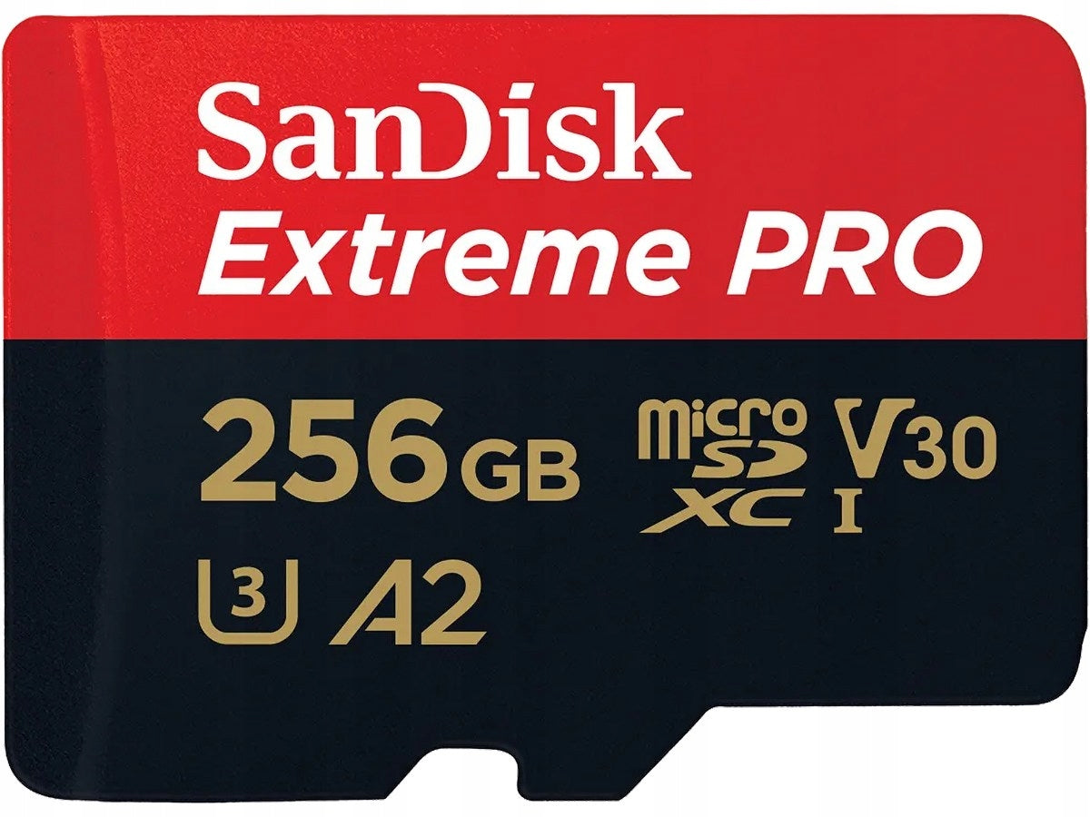 256GB SanDisk Extreme PRO micro SD card