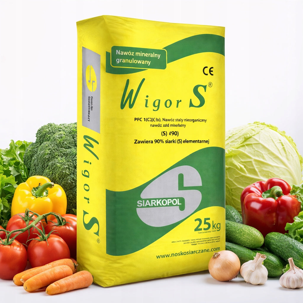 25KG GRANULAR SULPHUR SULPHATE FERTILIZER SULPHUR SULPHURPOL GRANULES VIGOR S Packaging status original
