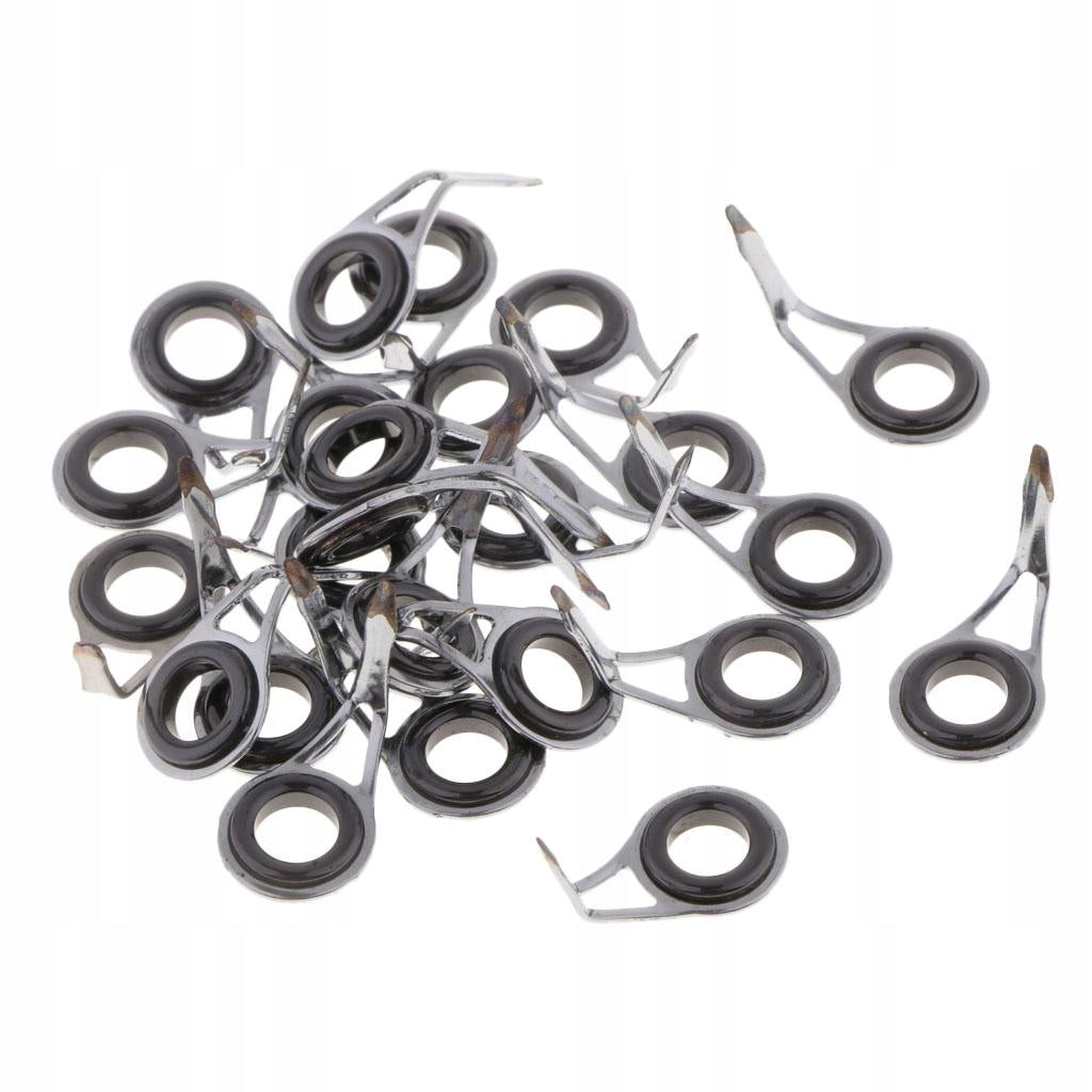 25pcs Sturdy Fishing Rod Guides Single Leg Line Rings DIY Rod Building 008 Weight 16 g
