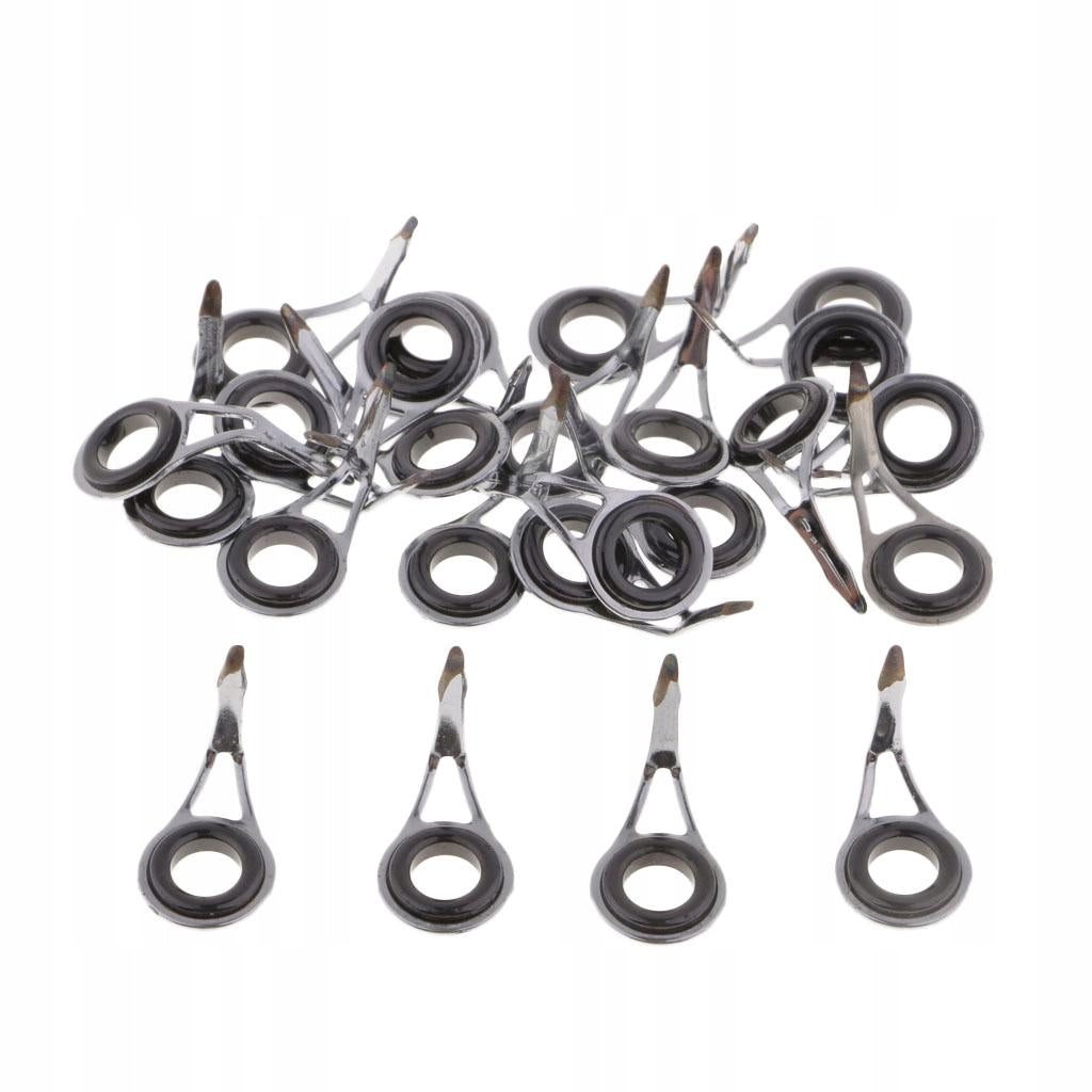 25pcs Sturdy Fishing Rod Guides Single Leg Line Rings DIY Rod Building 008