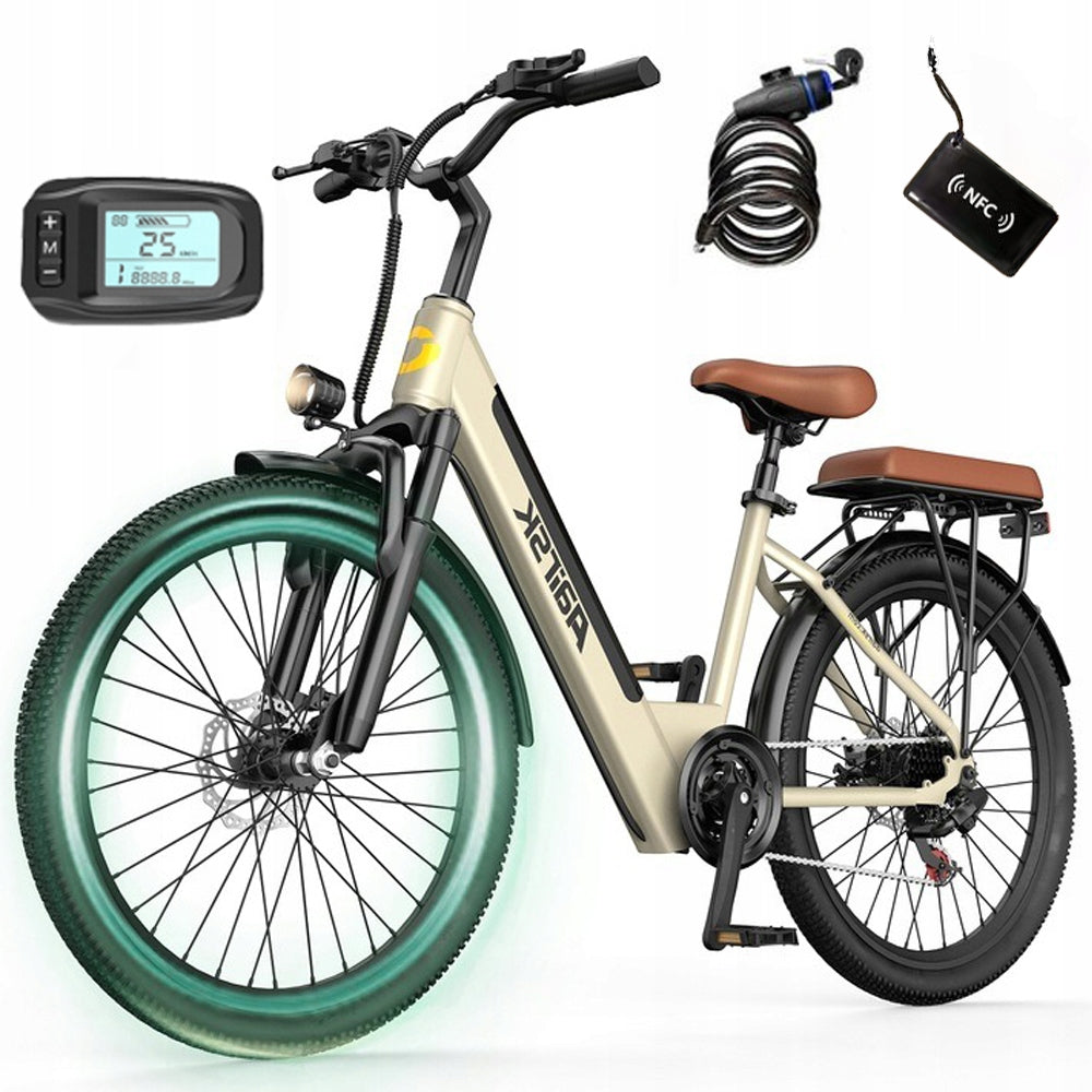 26'' Aairsk S600 250W 36V 13Ah 75km SHIMANO Ladies' bicycle Manufacturer code 781962751598