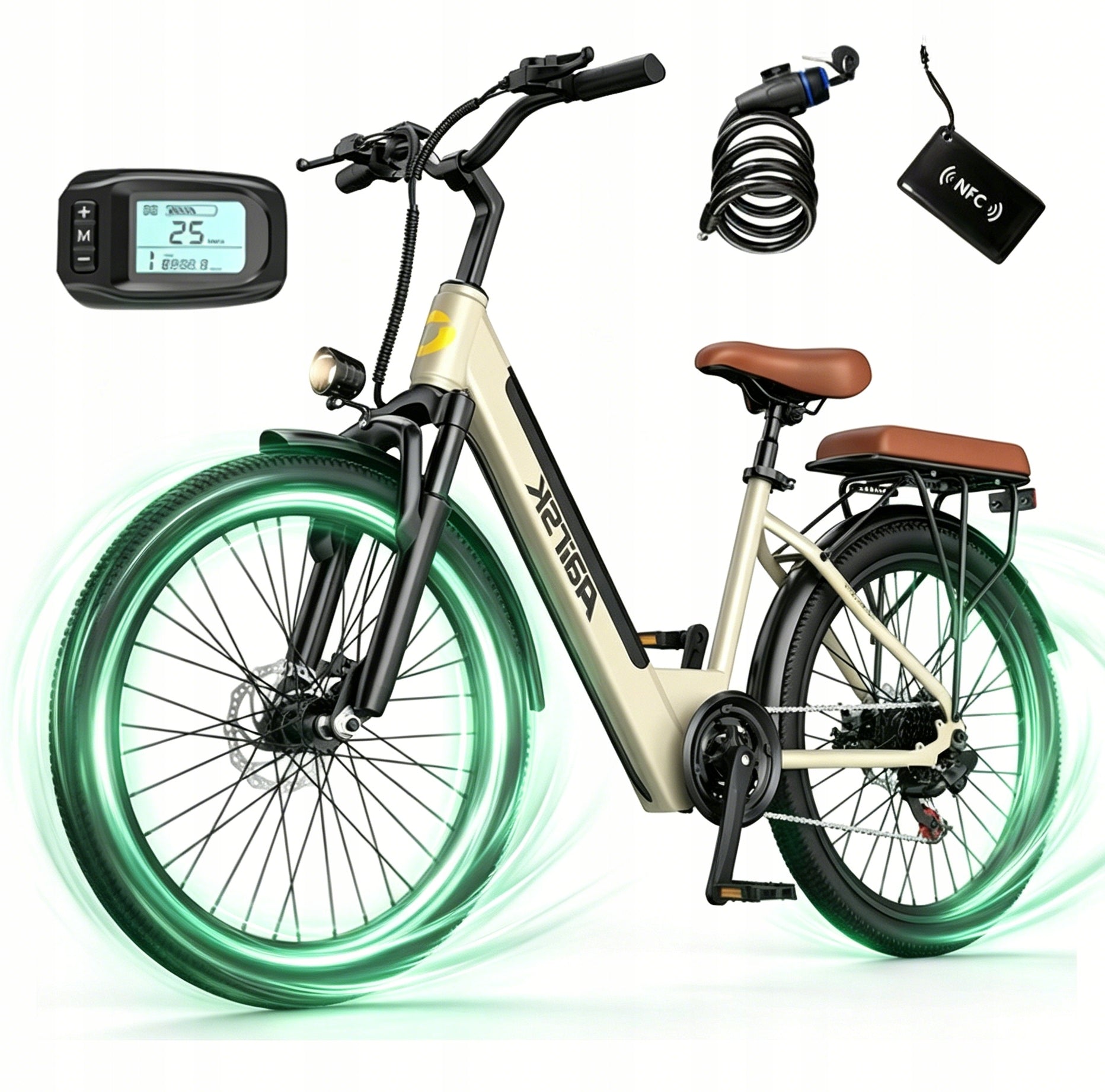 26'' Aairsk S600 250W 36V 13Ah 75km SHIMANO Ladies' bicycle