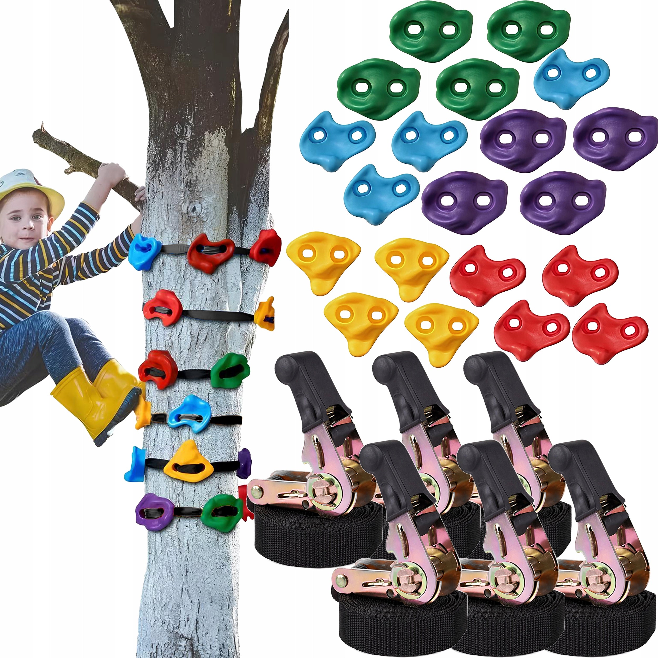 26 el. CLIMBING WALL STONES Garden Climbing House 6 STRIPES