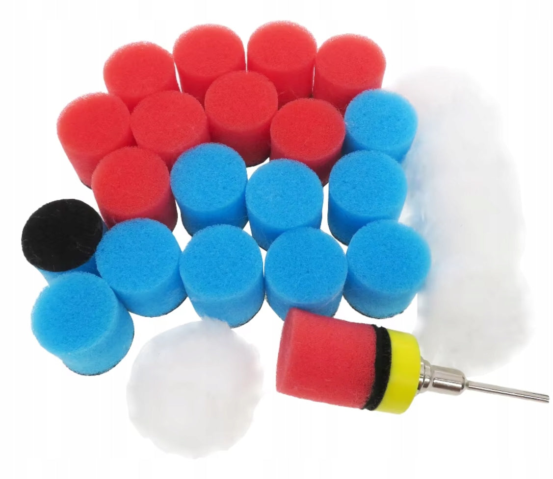 26 elements polishing sponge for mini-grinder type dremel pad 25mm with Velcro