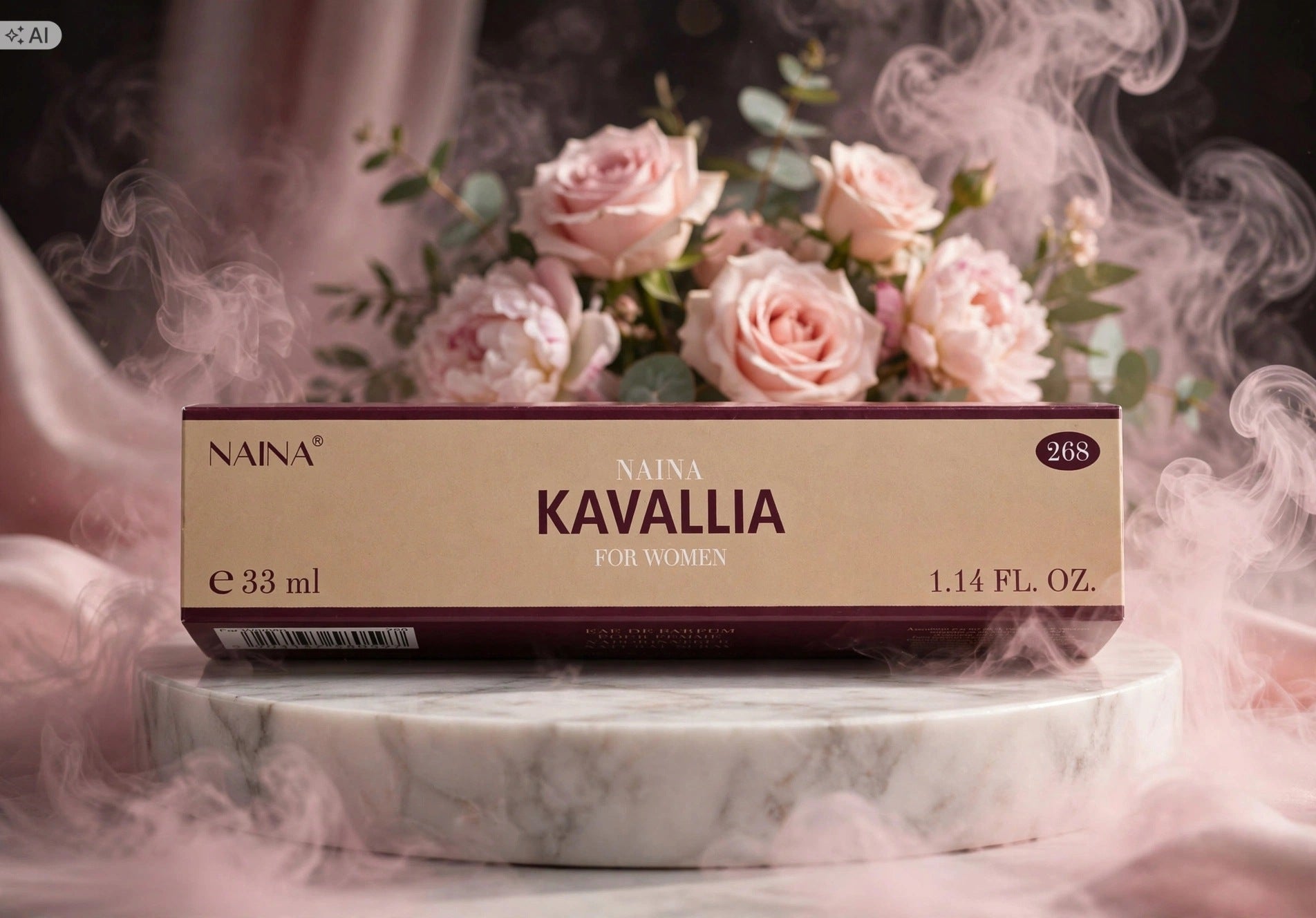 268 Naina kavallia for women 33 ml – elegant perfume for women Customs tariff code 33030010