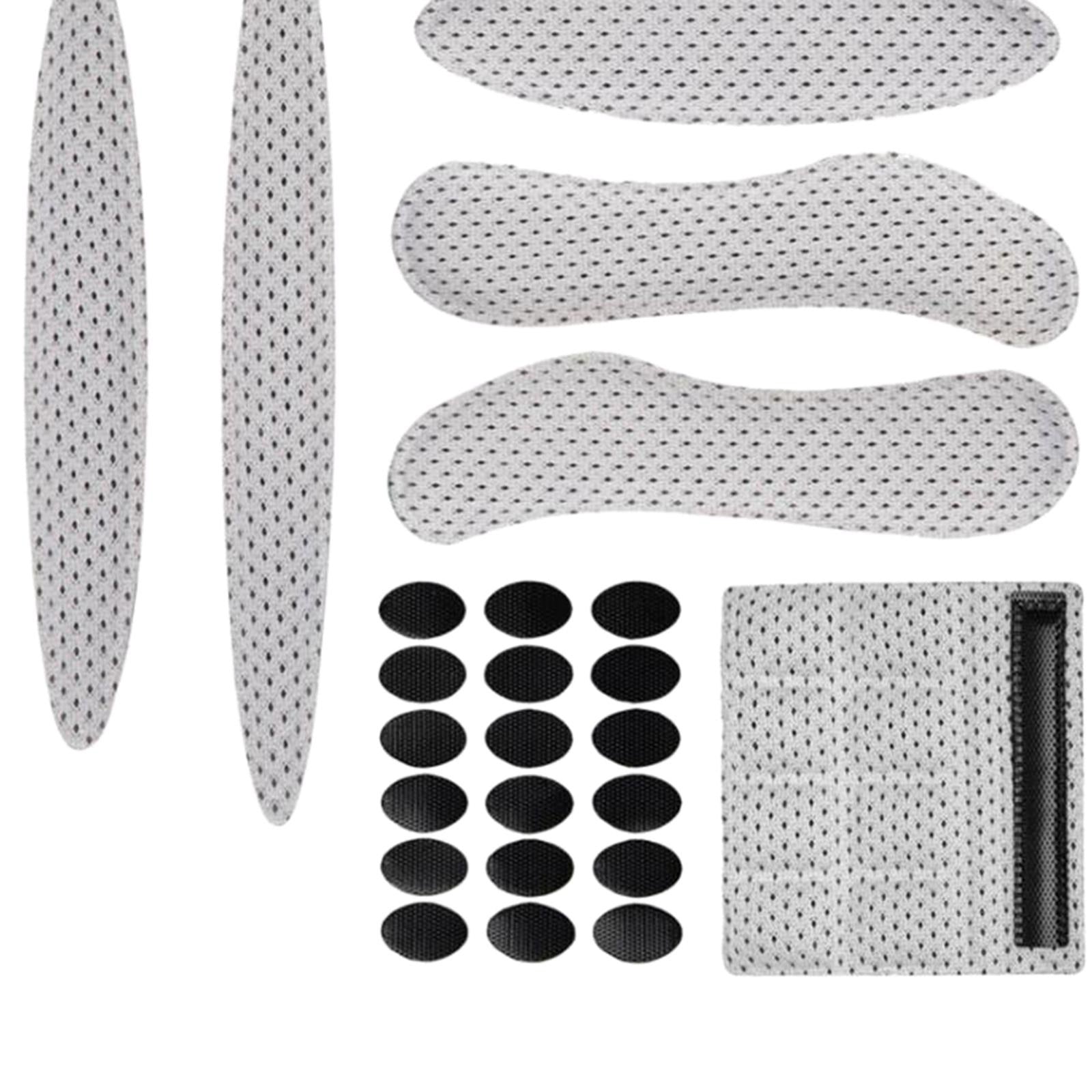 27 Pieces Replacement Helmet Pads, Helmet Lining Pads, Helmet Grey7 Manufacturer no brand