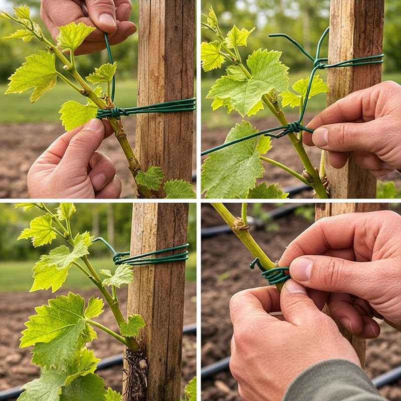 Sodo viela su PVC danga, 3,4 mm, 52 m, žalia
