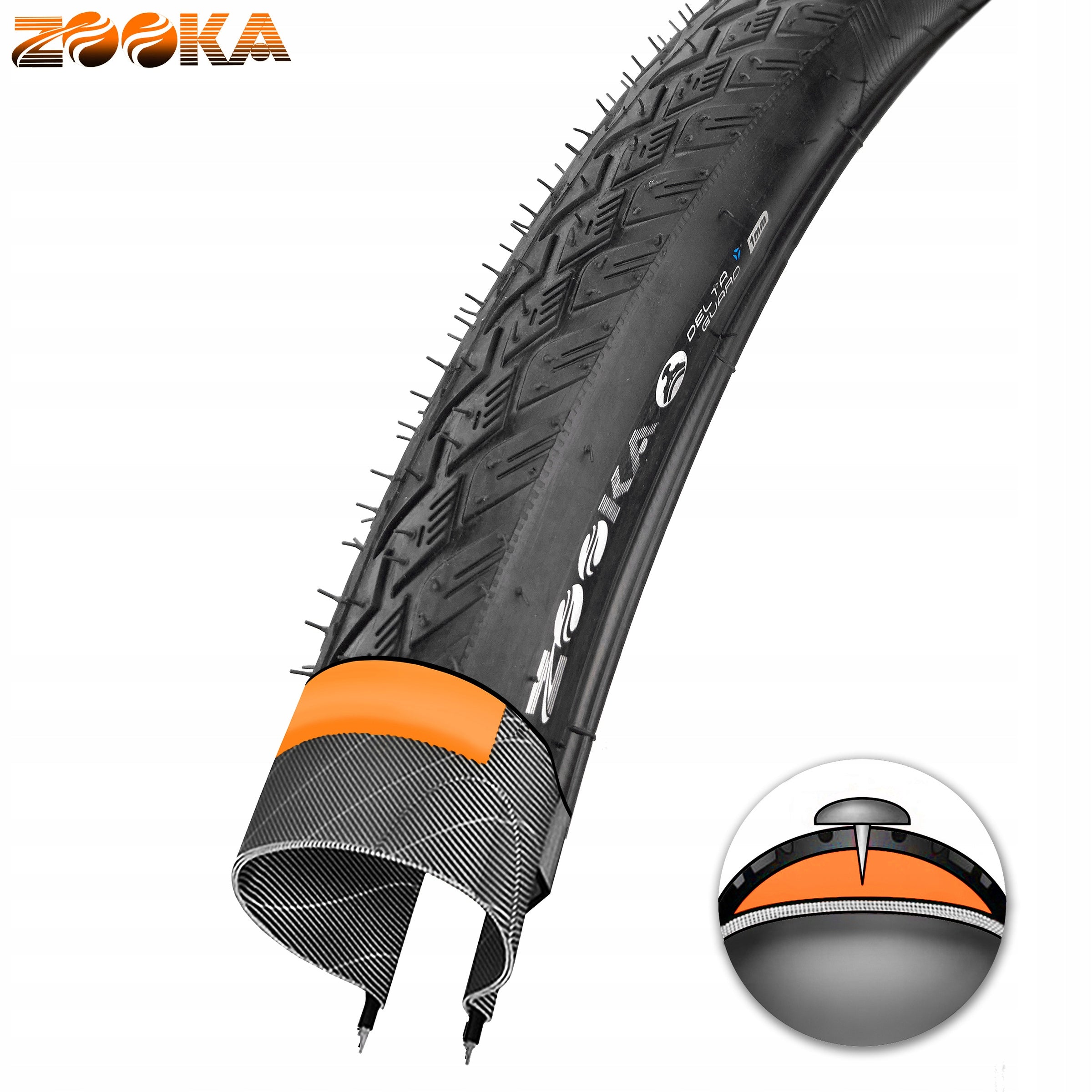 28 inch x 1,75 tyre set for city trekking bikes ANTI-PUNCTURE Packaging status original