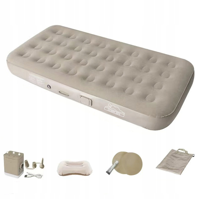 28 point single inflatable mattress with built-in electric pump