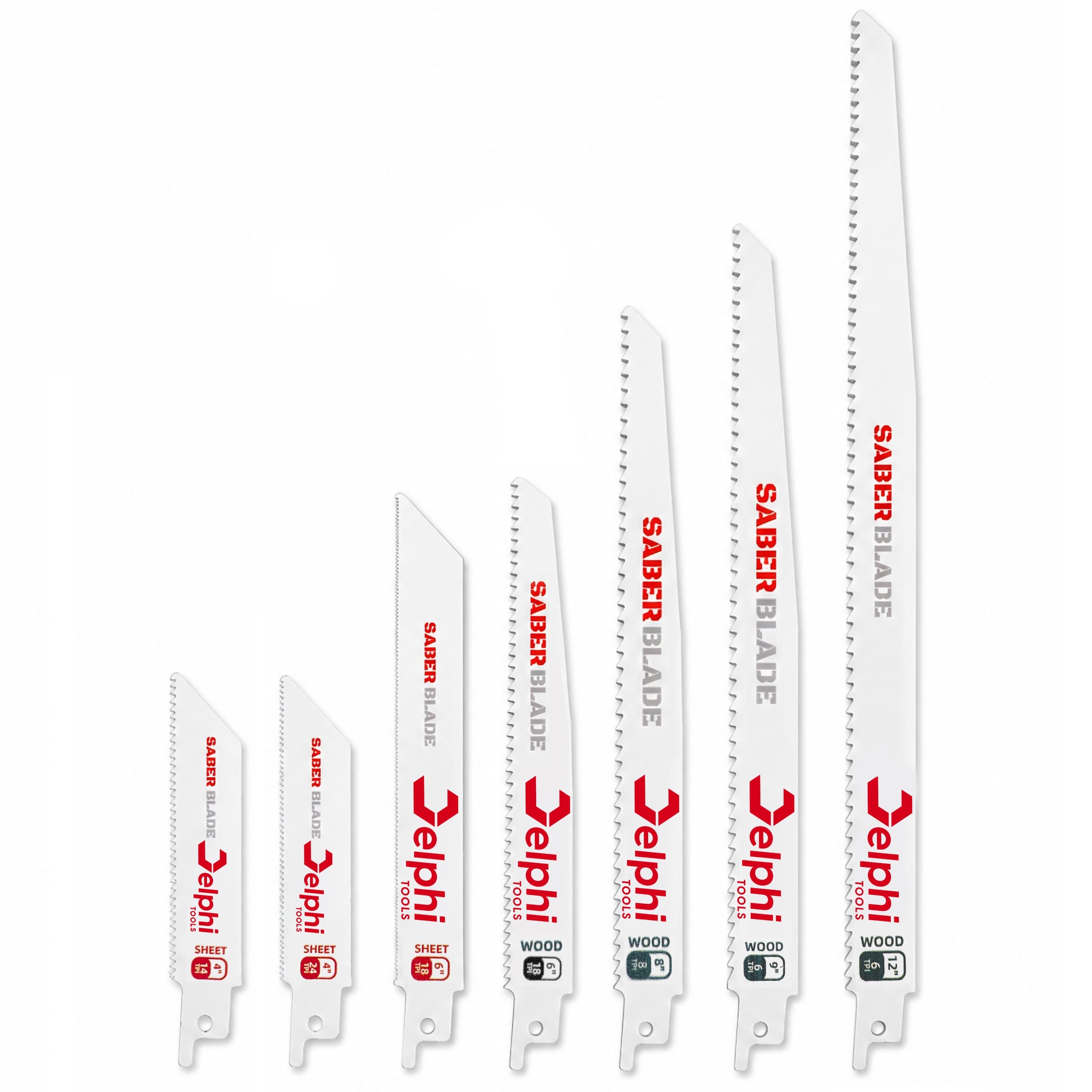 28x RECIPROCATING WOOD JIGSAW SAW BLADE METAL KNIVES FOX TAIL Packaging status original