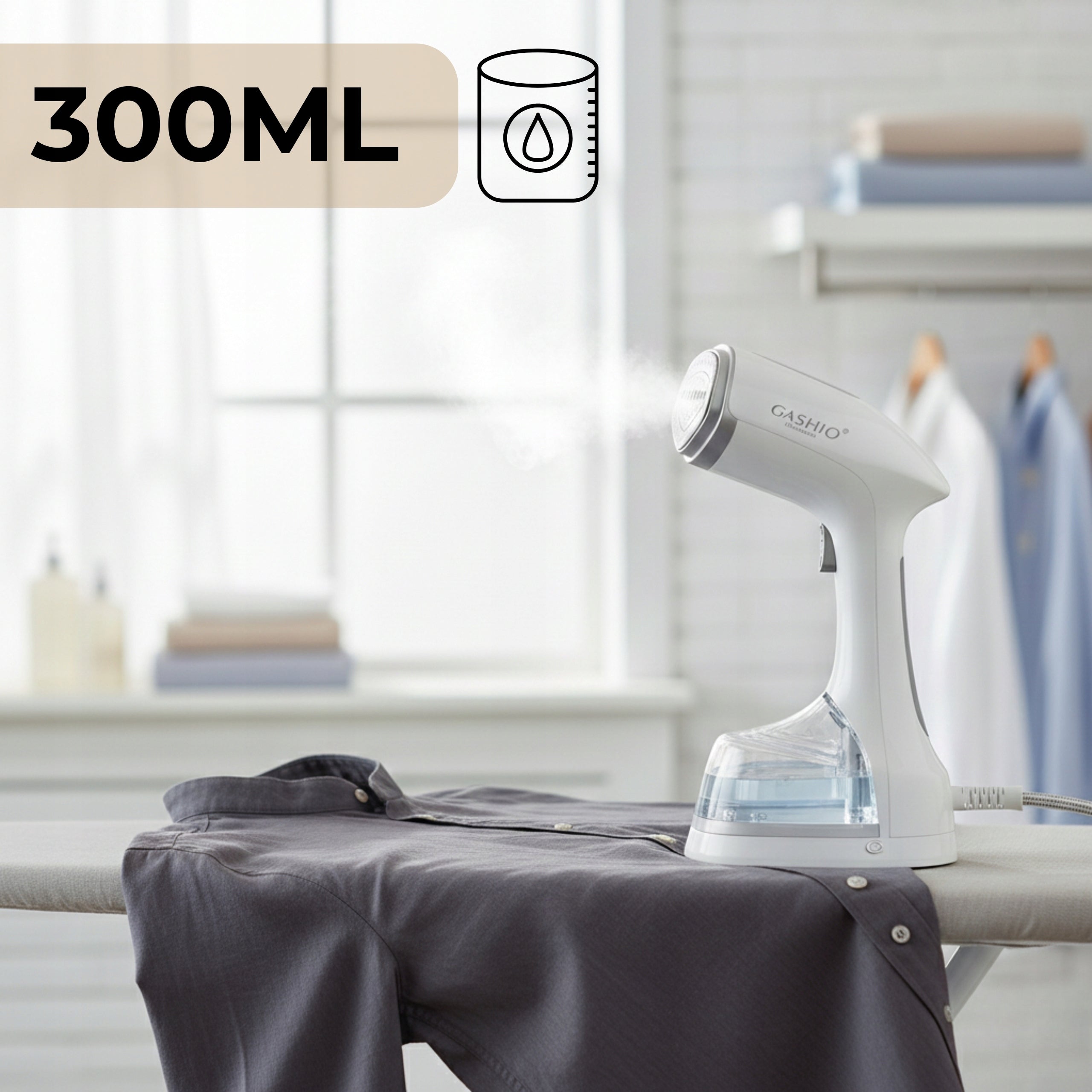 2IN1 CLOTHES STEAMER HAND STEAMER FOR CLOTHES 1400W HS6008 Manufacturer code PAROWNICA DO UBRAŃ HS6008