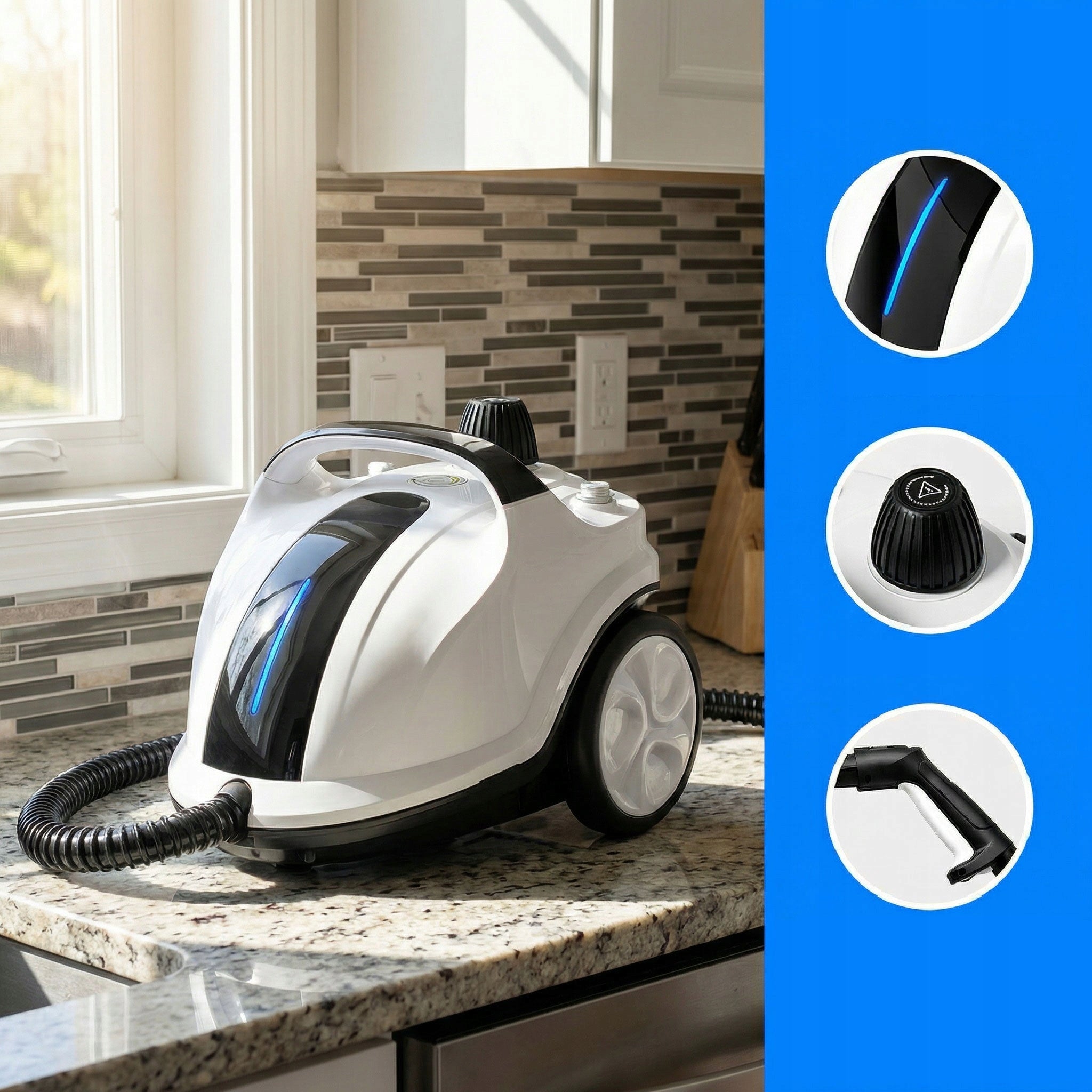 2IN1 MOP AND STEAM CLEANER WINDOW CLEANER 2000ML 5BAR - 2500W Manufacturer code 05014140