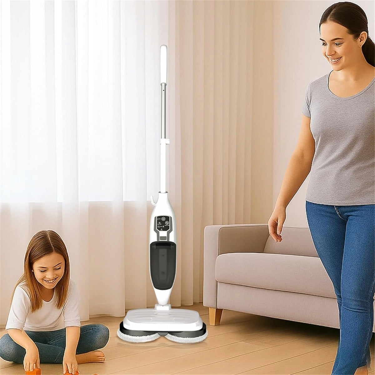 2IN1 MOP WITH 13 ACCESSORIES FOR QUICK CLEANING IN 15 SECONDS Product weight 4.5 kg