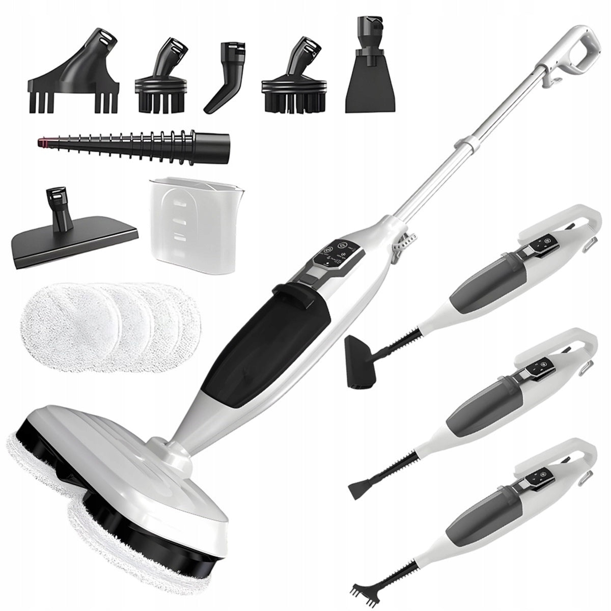2IN1 MOP WITH 13 ACCESSORIES FOR QUICK CLEANING IN 15 SECONDS