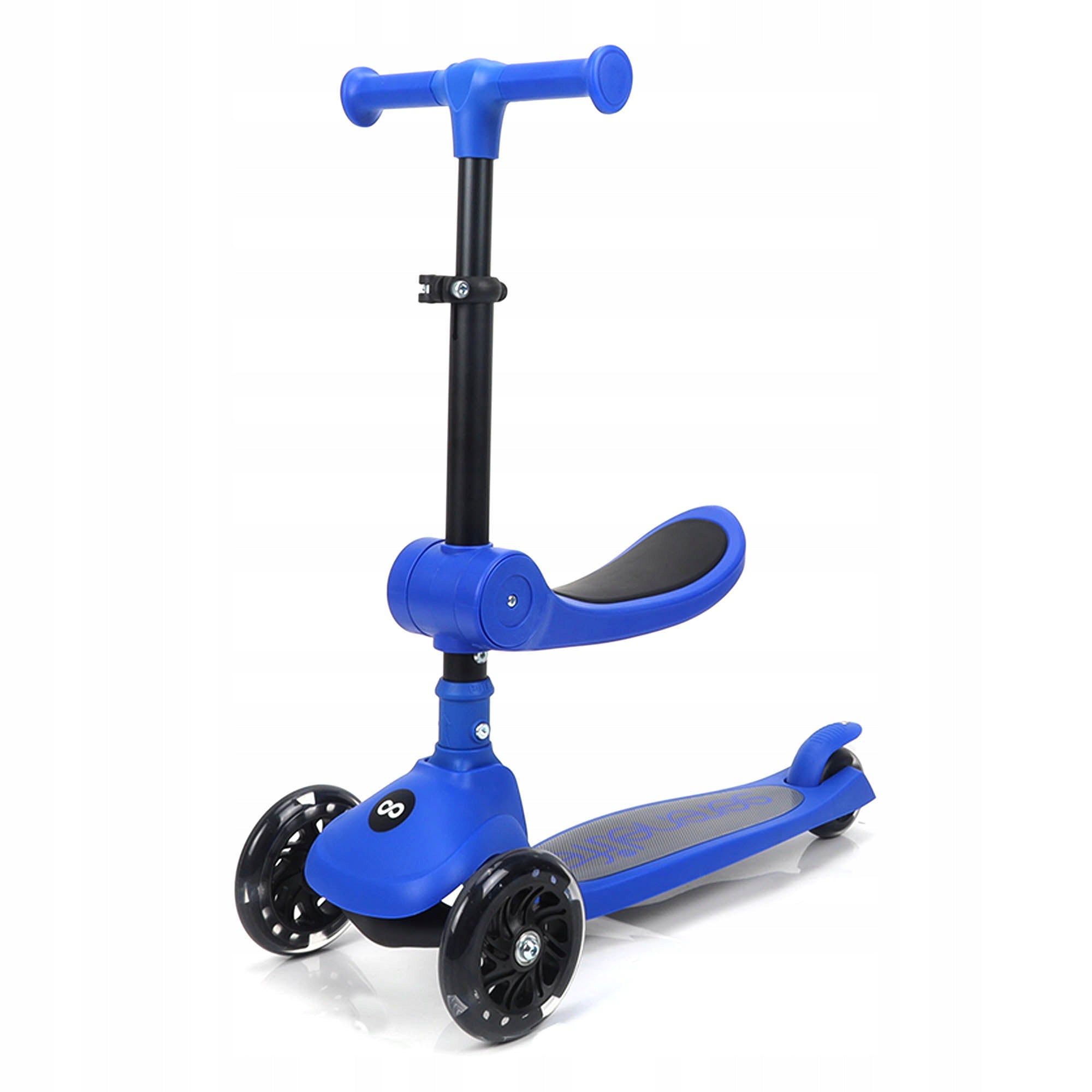 2IN1 TRICYCLE SCOOTER FOR KIDS TO 12 YEARS ADJUSTABLE WHOLESALE - BLUE