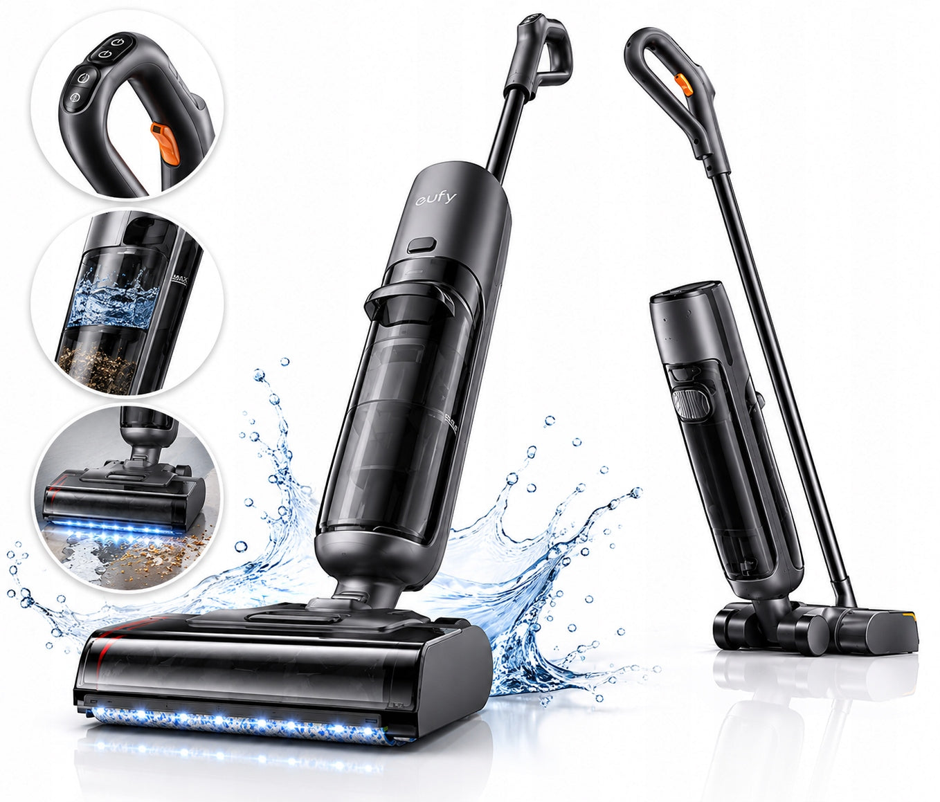 2IN1 VERTICAL CORDLESS CLEANING ROBOT VACUUM CLEANER