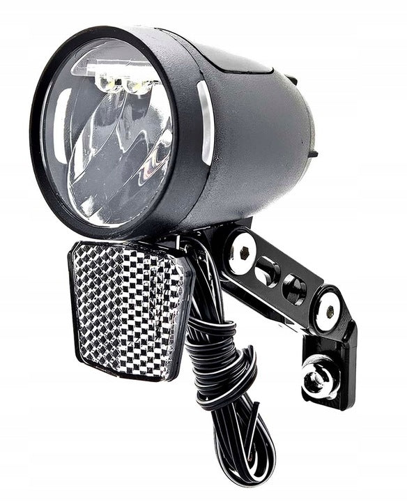 2K front LED light 180Lm dynamo support dusk sensor generator Color black