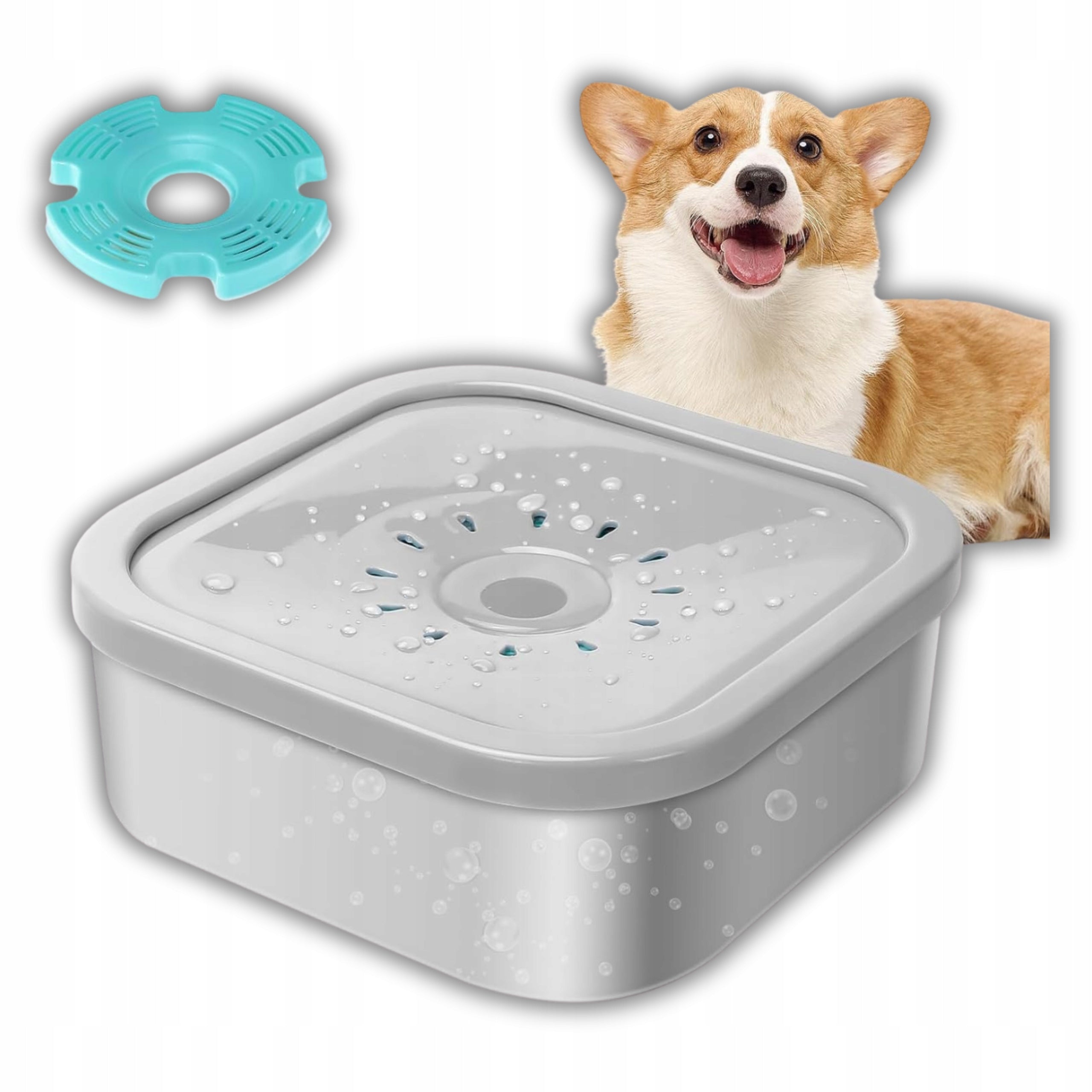 2L DOG BOWL WITH FILTER ANTI-SPILL MUKKELA WATER DISPENSER