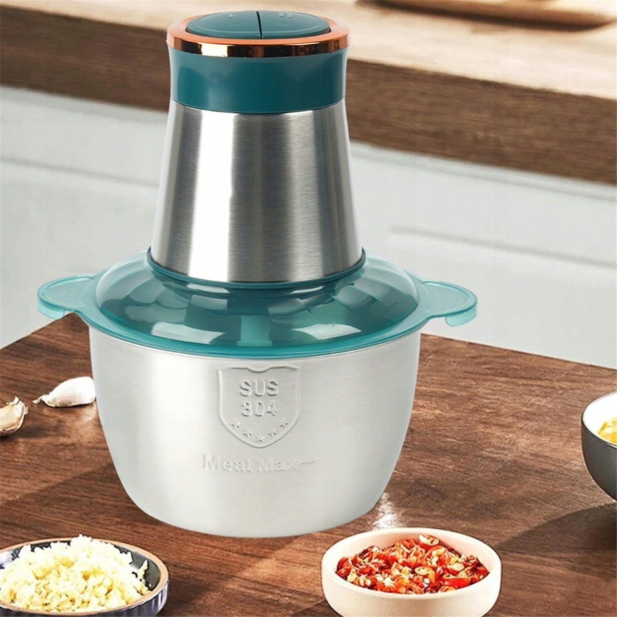 2L shredder with 2 speed levels and 4D blade for meat and vegetables Packaging status original