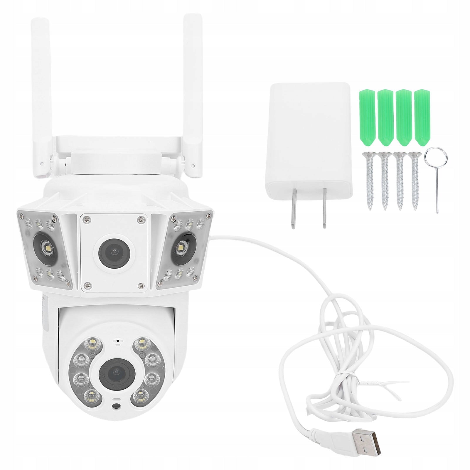 2MP Wi -Fi Outdoor Security Cameras Panoramic View Dual D4 Model 6774HSYE