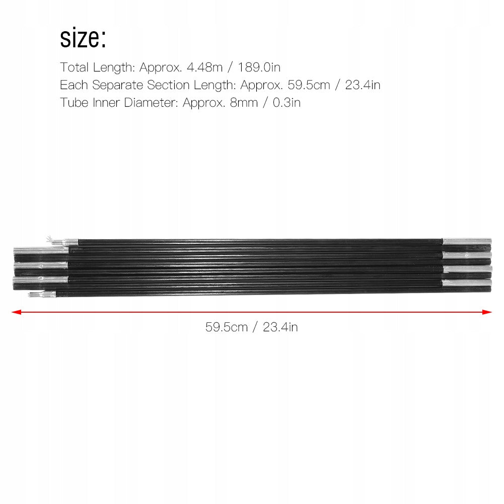 2PCS HEADBAND TENT FRAME SEGMENT 8BANDS 8mm Manufacturer code TJ07326