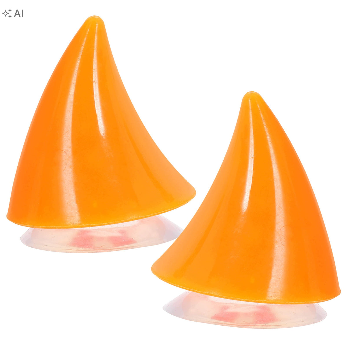 2PCS ORANGE MOTORCYCLE HELMET HORNS REUSABLE DECORATIVE ACCESSORIES EAN (GTIN) 4894981874172