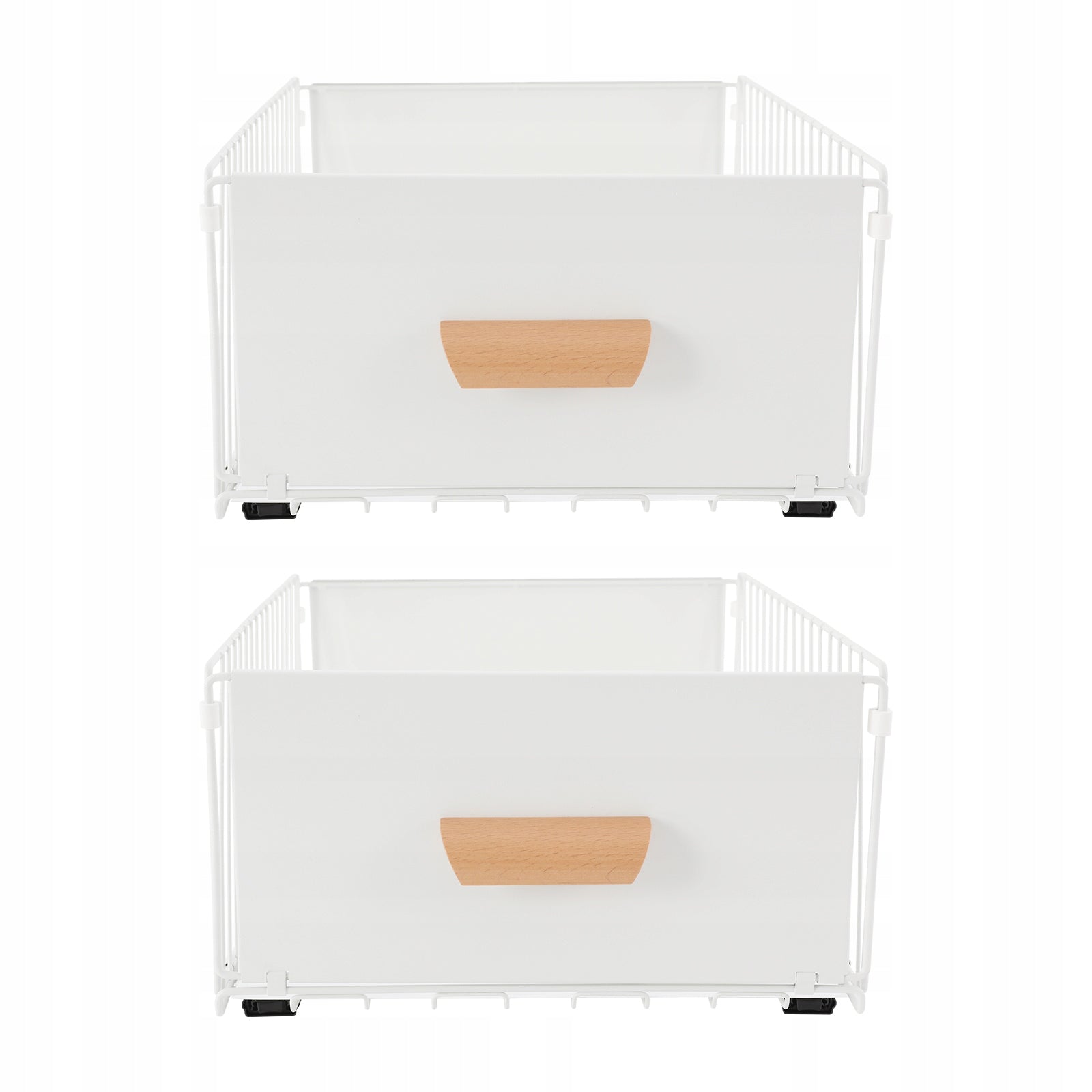 2PCS PULL OUT DRAWERS FOR CABINETS IN KITCHEN SLIDE OUT CUPBOARD DRAWER