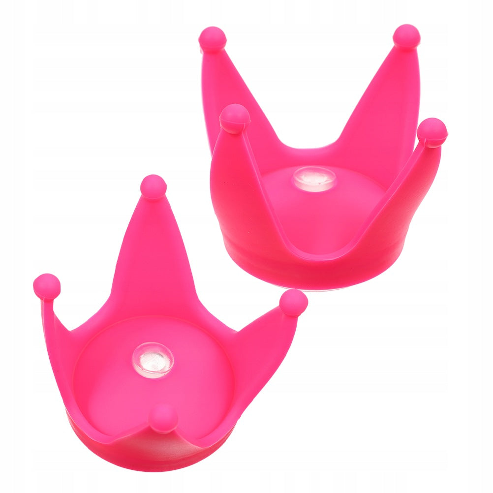 2PCS ROSY RUBBER HELMET DECORATIONS WITH HORNS FOR MOTORCYCLE & SKI HELMETS
