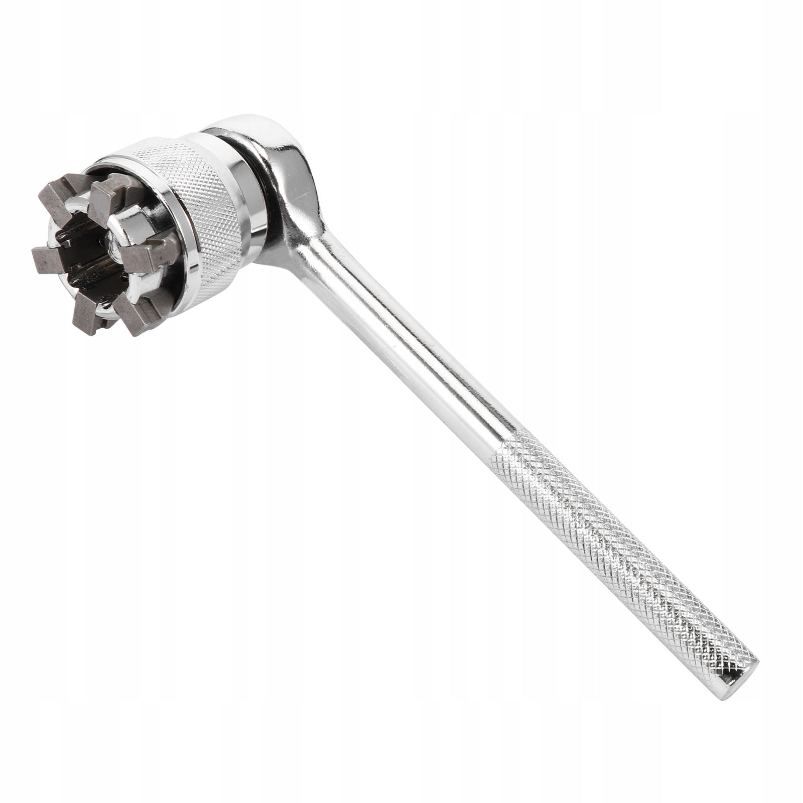 2PCS SILVER UNIVERSAL ADJUSTABLE SOCKET WRENCH HIGH CARBON STEEL HAND TOOL