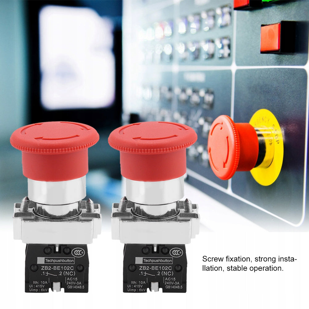 2PCS red emergency sign stop switch button 22mm R7 Manufacturer code AG250922005317